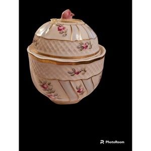 Small Trinket Or Candy Bowl Hungary Hand-painted Hollohaza Repair Fair Condition